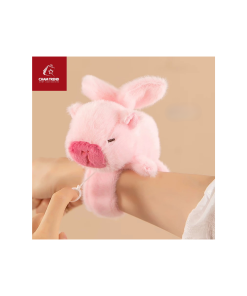 Gấu Bông Vòng Tay Capybara Hồng Có Cánh Bay Dây Cót 13cm